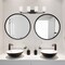 Designers Fountain Leavenworth 33in 4-Light Matte Black Modern Indoor Vanity Light with Etched Glass Shades D257M-4B-MB - alternate 2